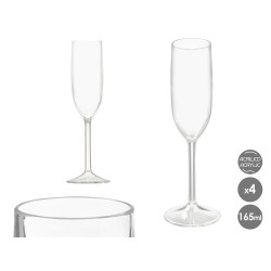 SET 4 TAZZE ACRILICHE 165ML