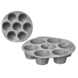AIR FRYER SILICONE MOLD 7 COMPARTMENTS GRAY