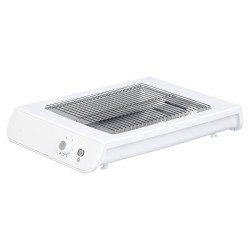 GRILLE-PAIN RECTANGULAIRE BLANC PLAT 600W