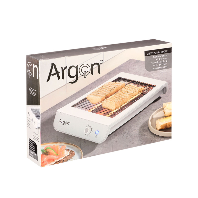 TOSTADOR PLANO BLANCO 600W RECTANGULAR