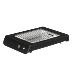GRILLE-PAIN RECTANGULAIRE NOIR PLAT 600W