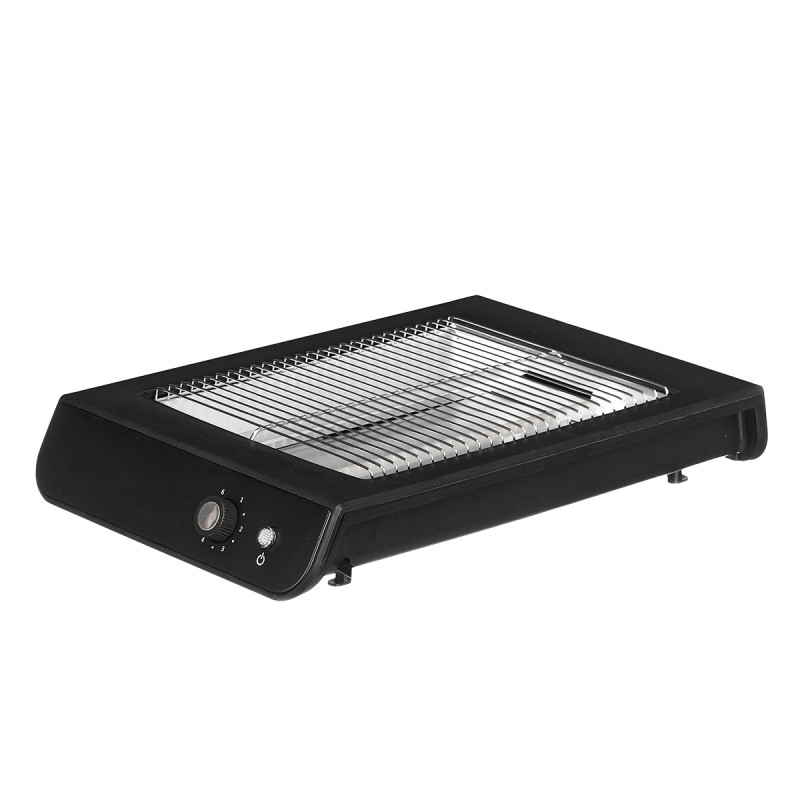 TOSTAPANE RETTANGOLARE NERO PIATTO 600W