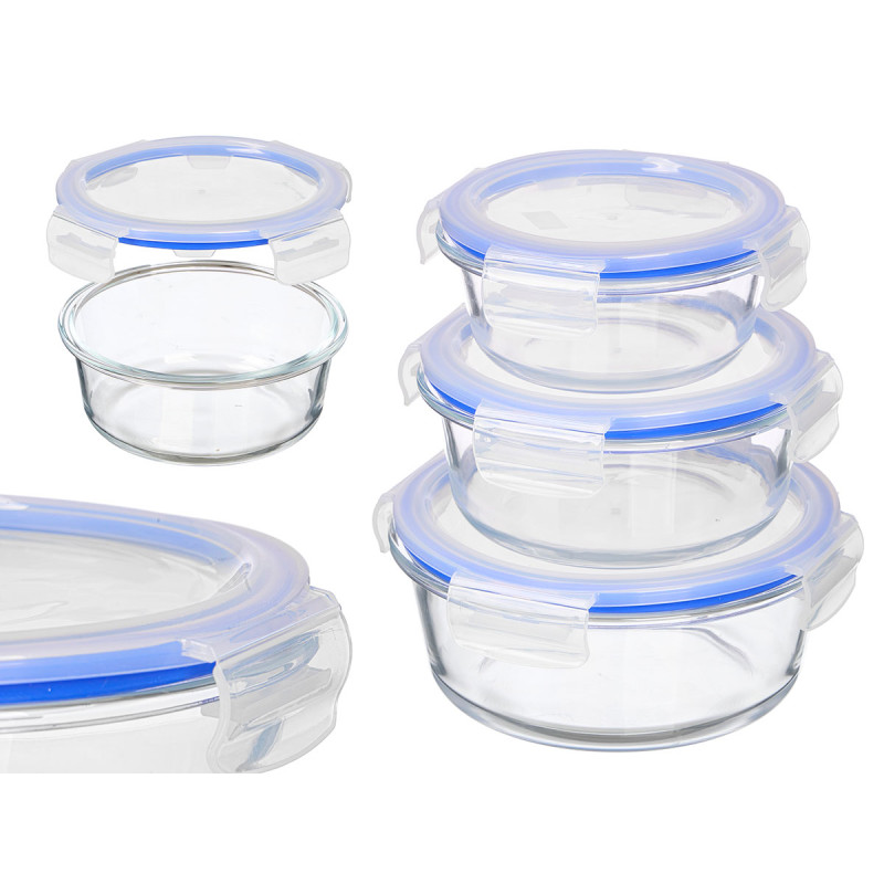 SET 3 ROUND LUNCH BOX LID