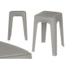 SGABELLO IN PLASTICA IMBOTTITO GRIGIO