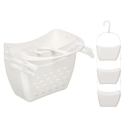 SET 3 CESTO ORGANIZZATORE BAGNO APPESO