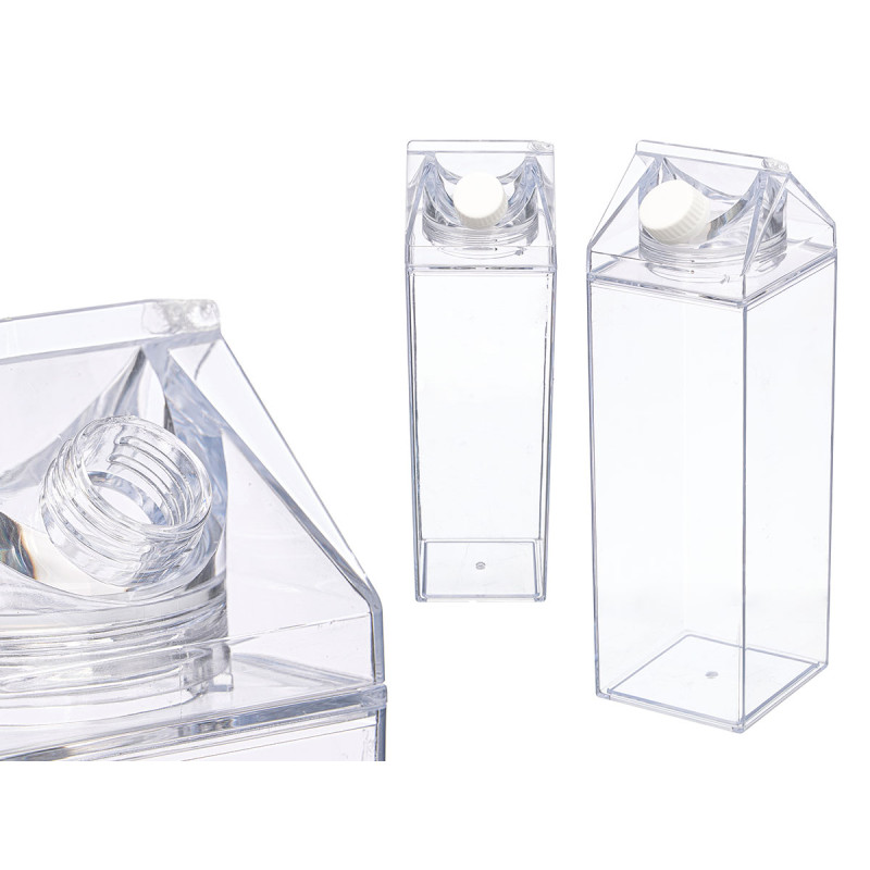 BOUTEILLE RÉFRIGÉRANTE CARRÉE EN ACRYLIQUE 1L