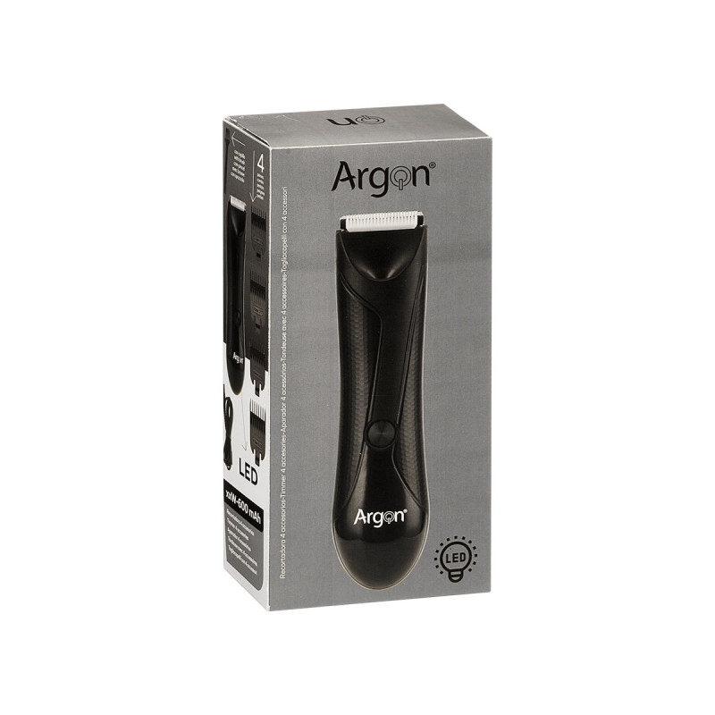BLACK TRIMMER WITH 4 ACCESSORIES 600MAH USB