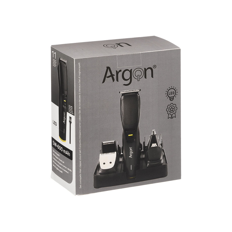 HAIR CLIPPER STAND SET 12 ACC 600MAH  USB TIPO C