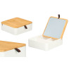 ORGANIZADOR PLASTICO ESPEJO BAMBU BLANCO