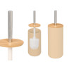 BEIGE BAMBOO PLASTIC TOILET BRUSH HOLDER