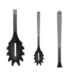 BICOLOR SPAGHETTI SPOON BLACK GRAY
