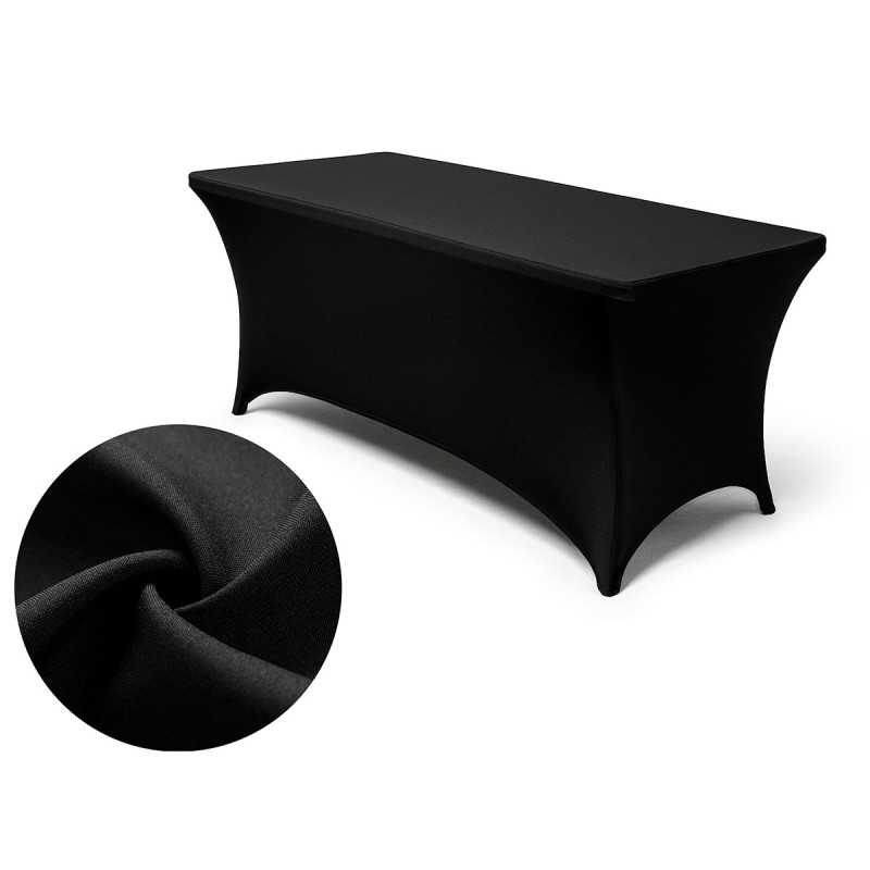 HOUSSE TABLE REGLABLE NOIRE