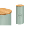 TALL JAR BAMBOO LID SPAGHETTI SPAGHETTI GREEN MINT
