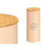 TALL JAR BAMBOO LID SPAGHETTI SPAGHETTI BEIGE