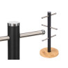 SOPORTE 6 TAZAS BASE BAMBU NEGRO