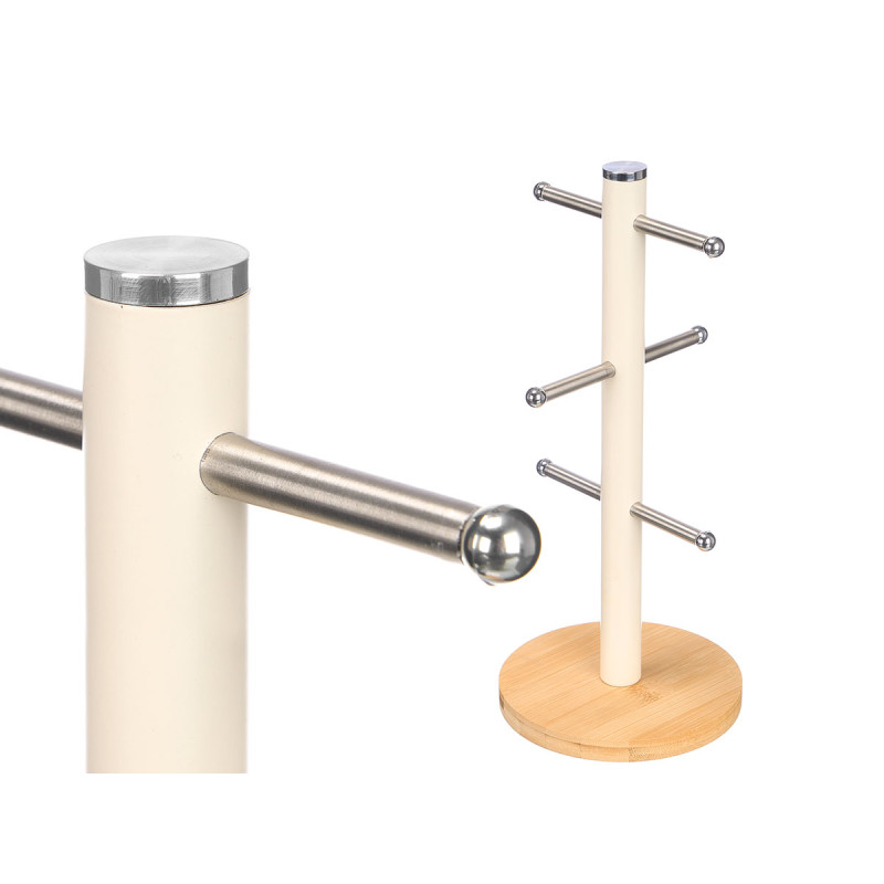 BASE BAMBOU BEIGE PORTE 6 TASSES