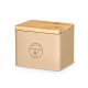 BEIGE BAMBOO SALT CELLAR LID