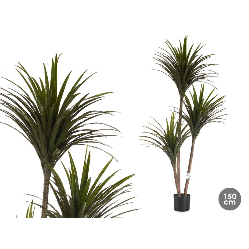 PLANTA FOLHA FINA COM VASO GRANDE 200CM