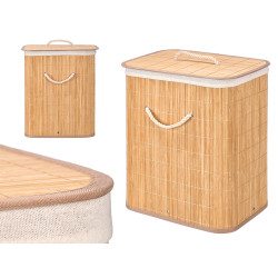 PONGOTODO BAMBU RECTANGULAR TELA NATURAL 60L