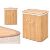 RECTANGULAR NATURAL BAMBOO BASKET FABRIC 60L