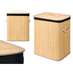 PONGOTODO BAMBU RECTANGULAR TELA NEGRA 60L