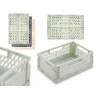 BOITE PLASTIQUE PLIABLE 22X15CM ASSORT 3 CLR