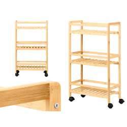 3 TIER NARROW KITCHEN CART