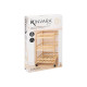 3 TIER WIDE BAMBOO TROLLEY WHEELS