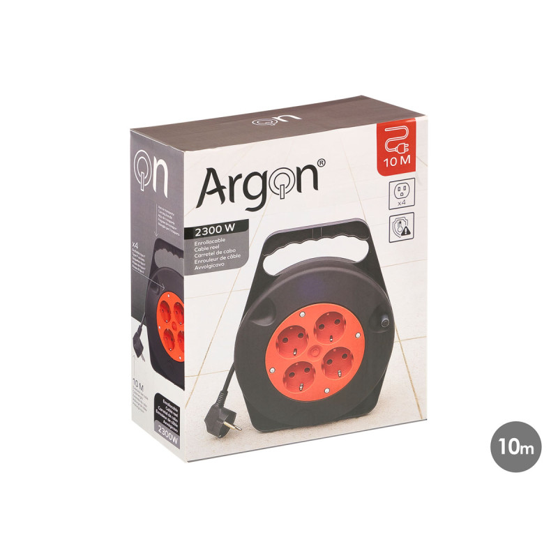 RALLONGE CABLE ELECTRIQUE 10M 4 PRISES 2300W
