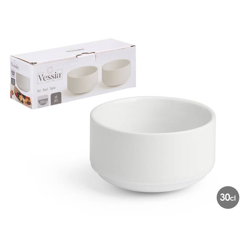 ROUND BOWL 300ML PORCELAIN