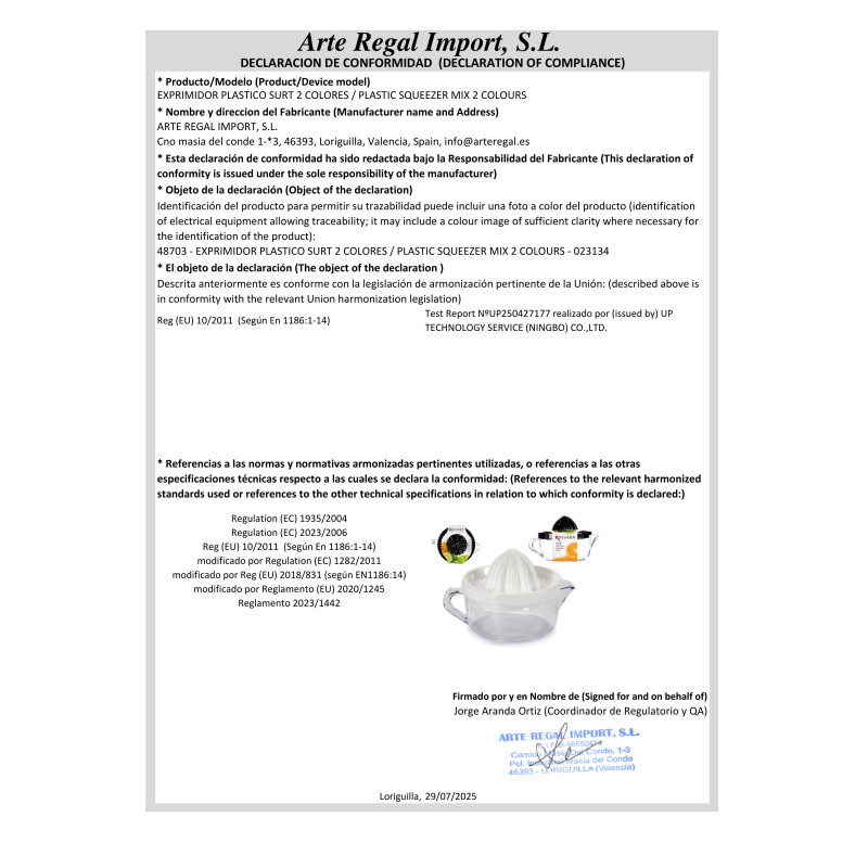 SPREMIAGRUMI PLASTICA ASS 2 COLORI SCURI