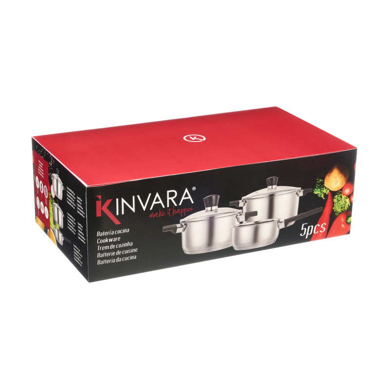 BATERIA COCINA 5 PZS ACERO