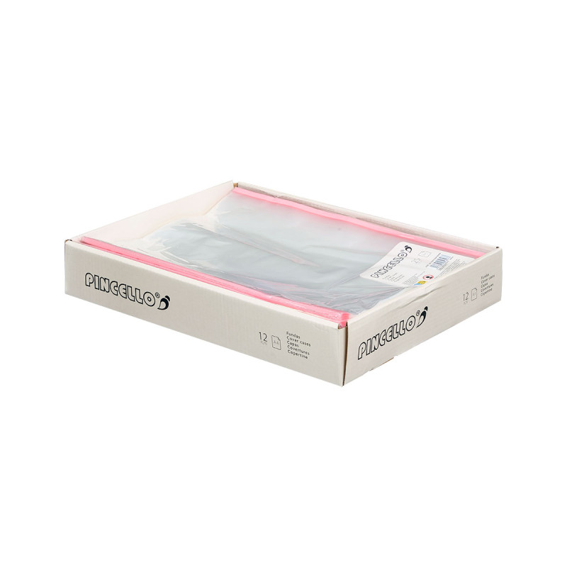 SET 25 FUNDAS TRANSPARENTES COLOR FOLIO