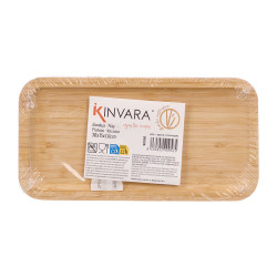 RECTANGULAR BAMBOO APPETIZER TRAY 30X15 CM