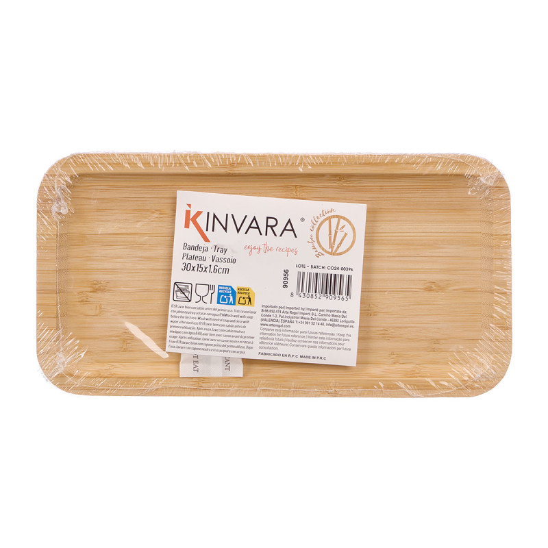 ASSE BAMBÙ RETTANGOLARE APERITIVO 30X15 CM