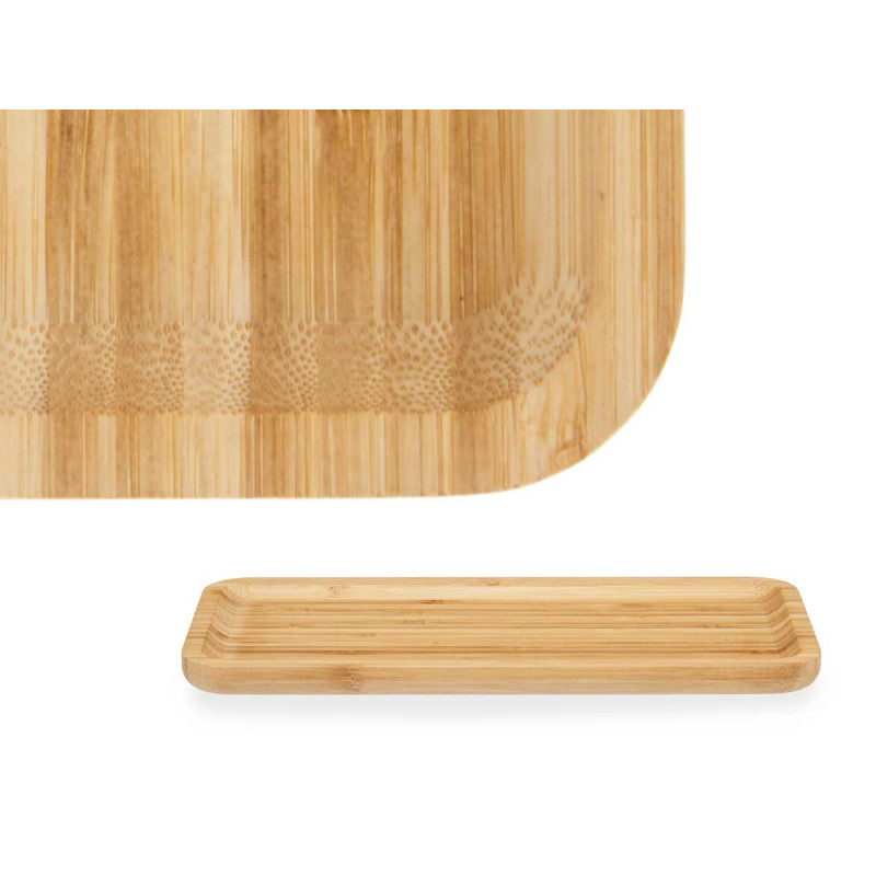 RECTANGULAR BAMBOO APPETIZER TRAY 30X15 CM