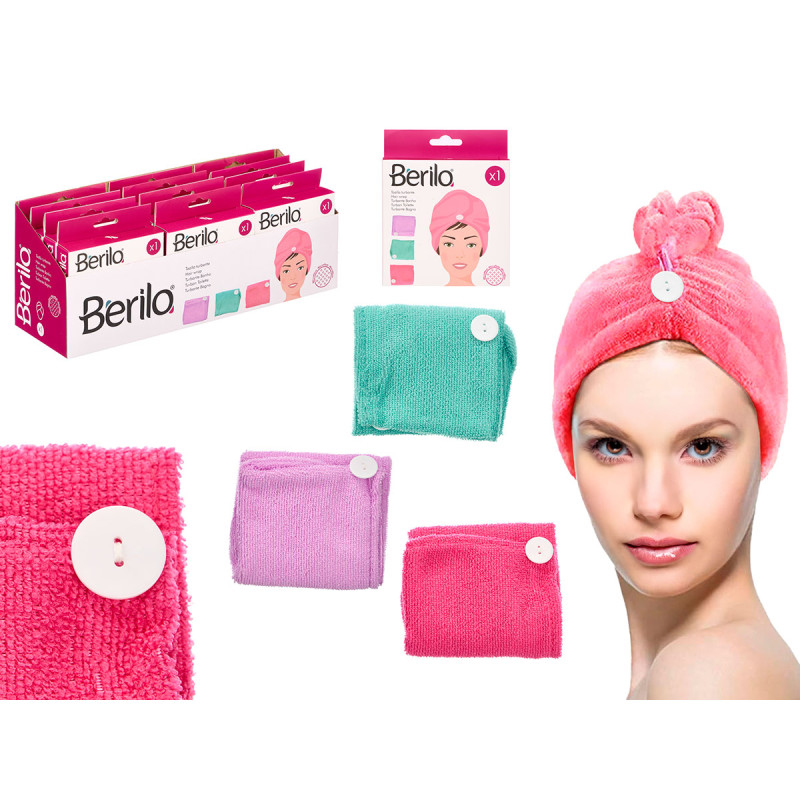 ASCIUGAMANO TURBANTE MICROFIBRA ASS 3