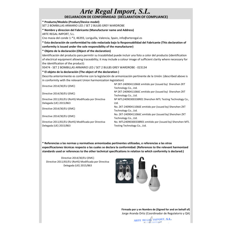 SET 2 AMPOULES D'ARMOIRE GRIS