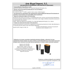 TARRO RECTANGULAR ALTO NEGRO 1,75L