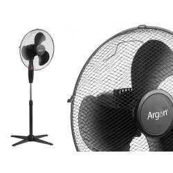 VENTILATEUR DE PIED NOIR 45W
