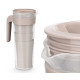 CONJ JARRO E 4 COPOS TAUPE 1,4L