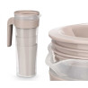 COFFRET 4 VERRES TAUPE 1,4L