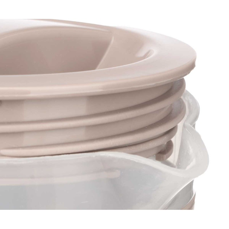 CONJ JARRO E 4 COPOS TAUPE 1,4L