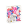 PVC 72 GLOSSY BOWS PASTEL COLOURS 4CM