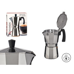 9 CUPS ALUMINIUM COFFEE MAKER WITH HANDLE 