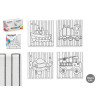 LIENZO MANUALIDAD 15X15CM VEHICULOS SURT 4