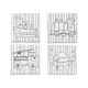 QUADRO PARA MANUALIDADES 15X15CM VEICULOS SORT 4