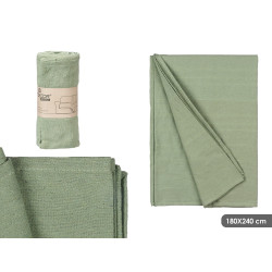 MULTIUSOS RAYAS RELIEVE MENTA 180X240CM