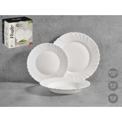 SET VAJILLA RELIEVE OPAL 18PZS