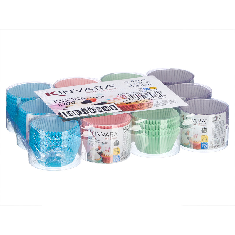 SET 100 MOLDES PAPEL REPOSTERIA 11CM SURT 4